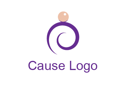 pearl ring jewelry logo