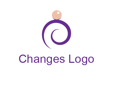 pearl ring jewelry logo