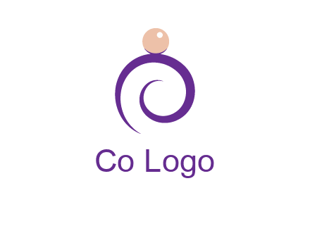 pearl ring jewelry logo