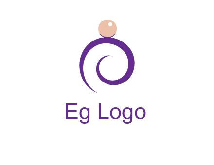 pearl ring jewelry logo