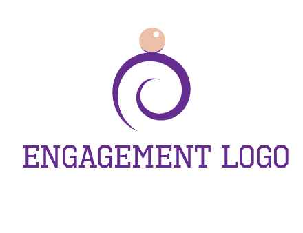 pearl ring jewelry logo