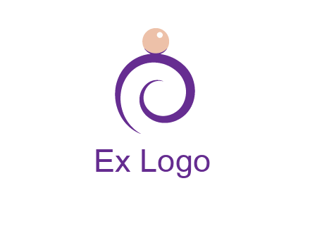 pearl ring jewelry logo