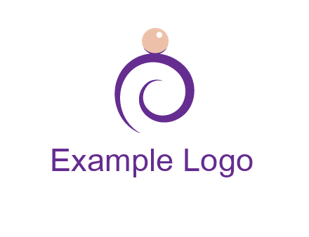pearl ring jewelry logo