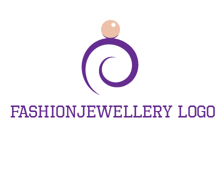 pearl ring jewelry logo