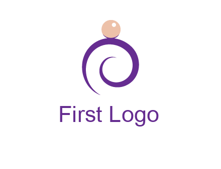 pearl ring jewelry logo