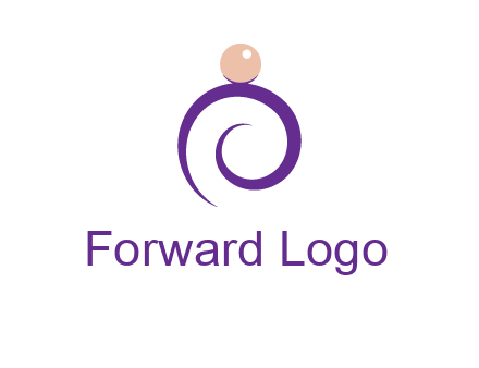 pearl ring jewelry logo