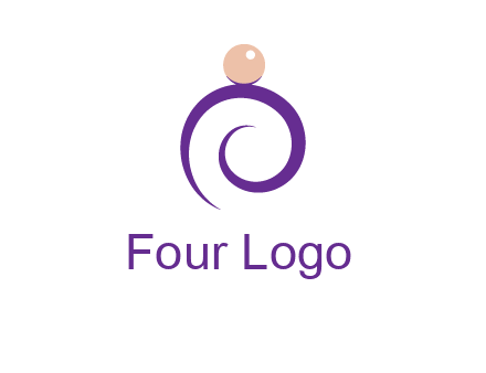 pearl ring jewelry logo