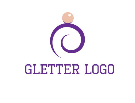 pearl ring jewelry logo
