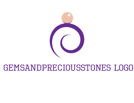 pearl ring jewelry logo