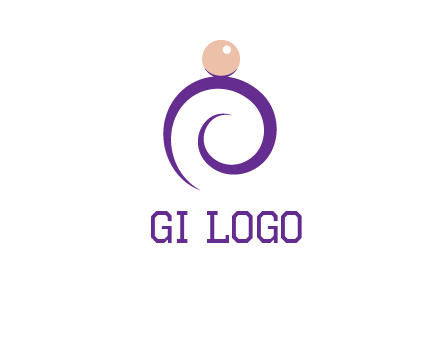 pearl ring jewelry logo