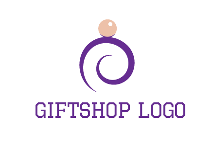 pearl ring jewelry logo