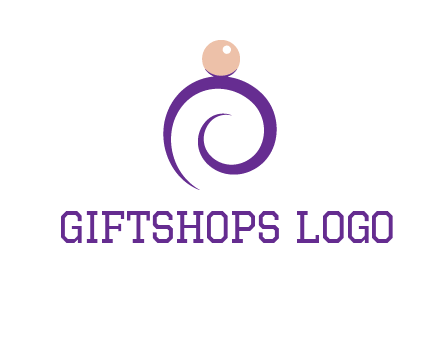 pearl ring jewelry logo