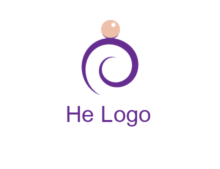 pearl ring jewelry logo