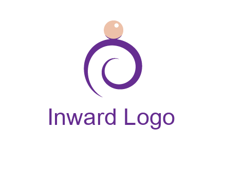 pearl ring jewelry logo