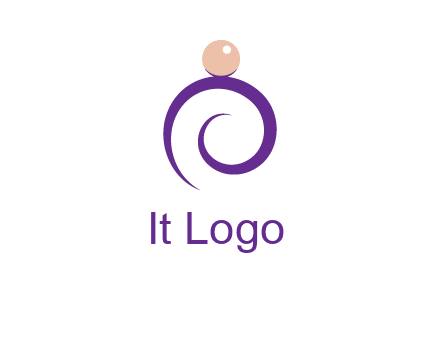 pearl ring jewelry logo