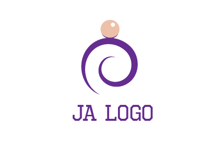 pearl ring jewelry logo