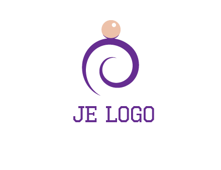pearl ring jewelry logo