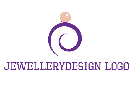 pearl ring jewelry logo
