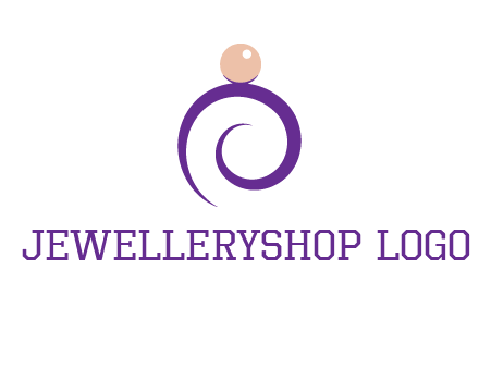 pearl ring jewelry logo