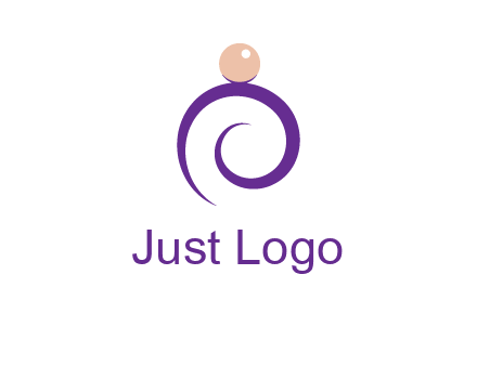 pearl ring jewelry logo
