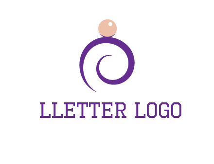 pearl ring jewelry logo