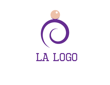 pearl ring jewelry logo