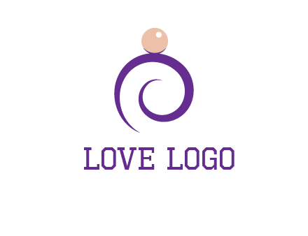 pearl ring jewelry logo