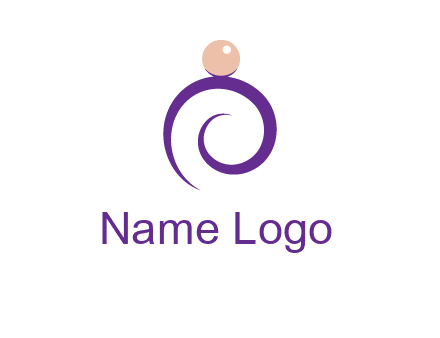 pearl ring jewelry logo