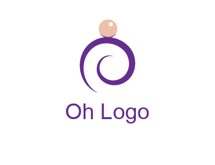 pearl ring jewelry logo