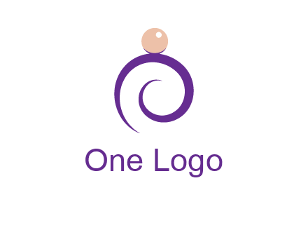 pearl ring jewelry logo