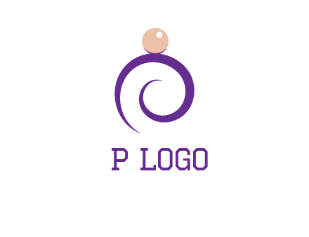 pearl ring jewelry logo