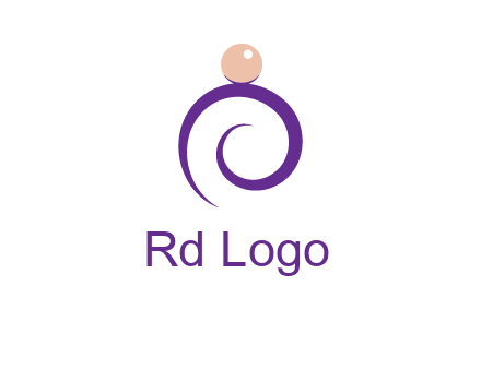 pearl ring jewelry logo