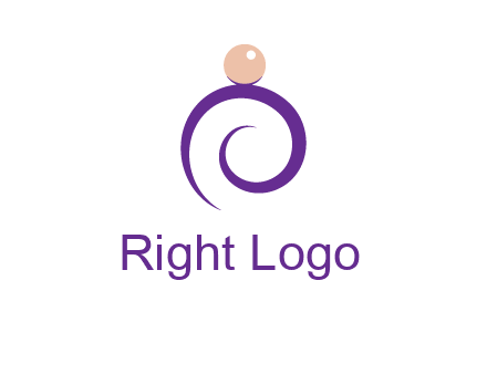 pearl ring jewelry logo