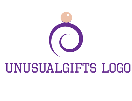 pearl ring jewelry logo