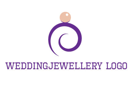 pearl ring jewelry logo