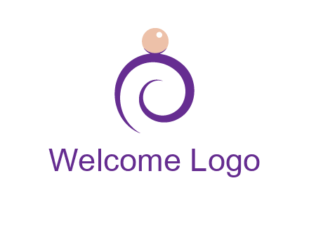 pearl ring jewelry logo