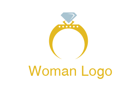 solitaire diamond gold engagement ring logo