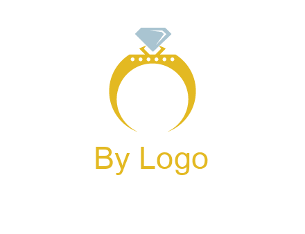 solitaire diamond gold engagement ring logo