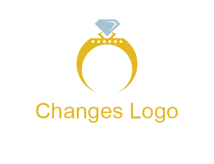 solitaire diamond gold engagement ring logo