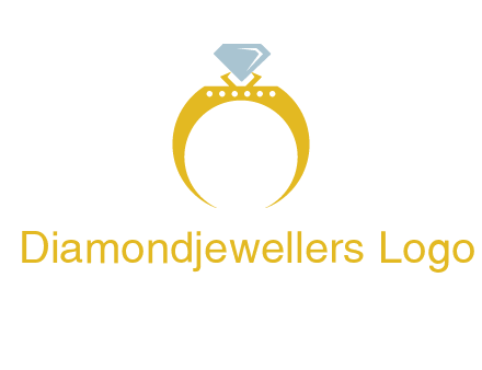 solitaire diamond gold engagement ring logo