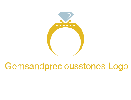 solitaire diamond gold engagement ring logo