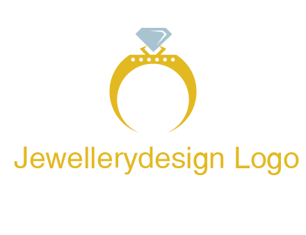 solitaire diamond gold engagement ring logo