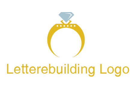 solitaire diamond gold engagement ring logo