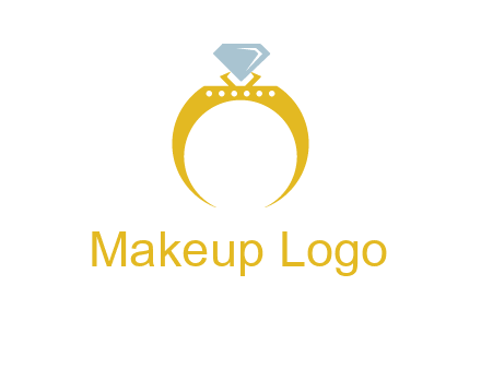 solitaire diamond gold engagement ring logo
