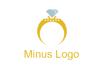 solitaire diamond gold engagement ring logo