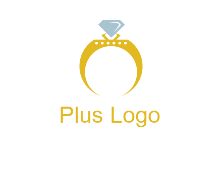 solitaire diamond gold engagement ring logo