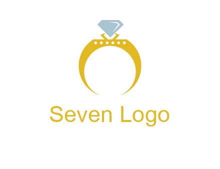 solitaire diamond gold engagement ring logo