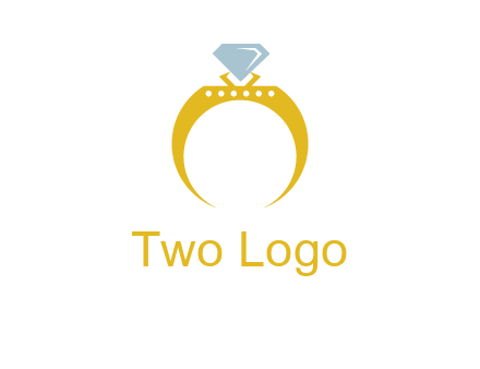 solitaire diamond gold engagement ring logo