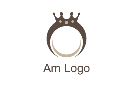 ring with a crown mounting logo