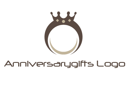 ring with a crown mounting logo